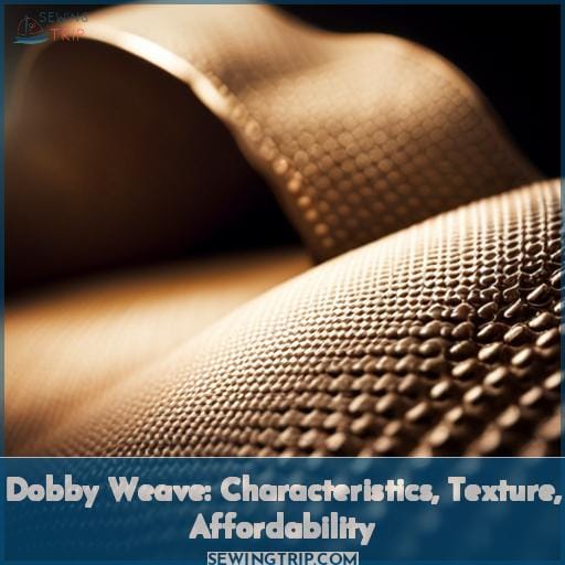 Dobby Weave Characteristics Texture Affordability