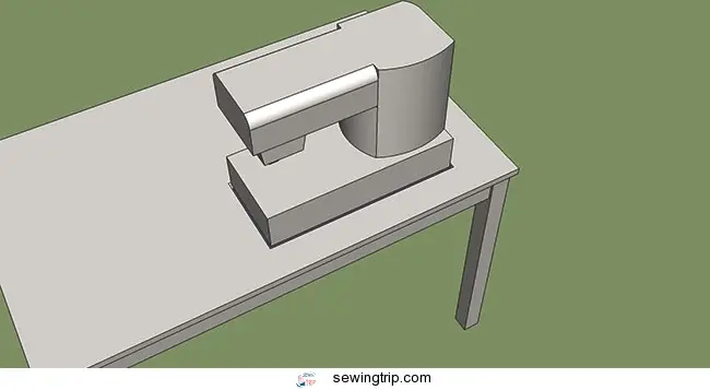 how to make a sewing table: Trace machine