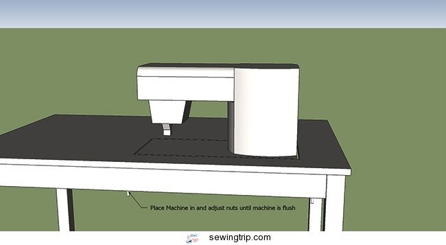 how to make a sewing table: Raise Machine
