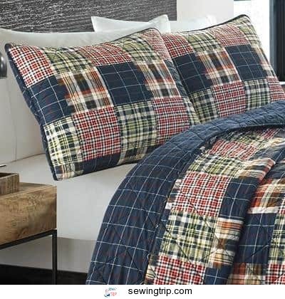 save money with plaid quilting