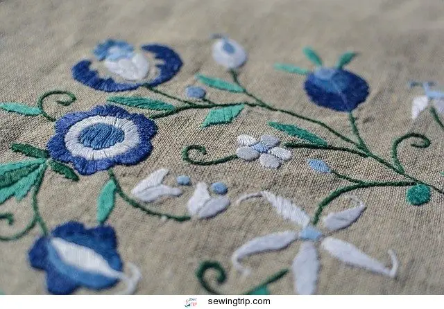 how to embroidery flowers by hand
