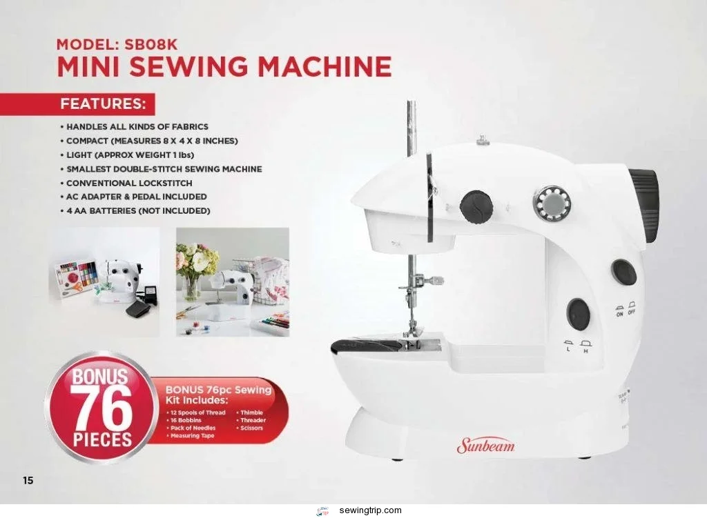 sunbeam mini portable sewing machine review