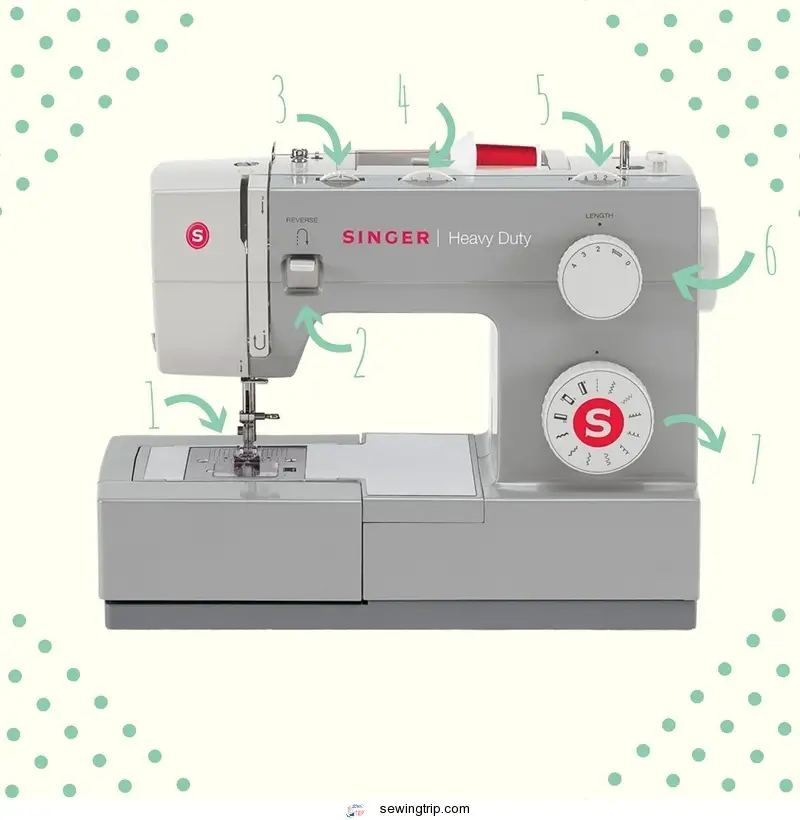 singer 4411 heavy duty sewing machine grey