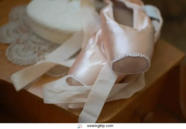 how to sew pointe shoe ribbons