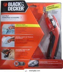 6 Tips for Finding the Best Electric Scissors to Cut Fabric Quickly 1 Black & Decker SZ360 3.6-Volt