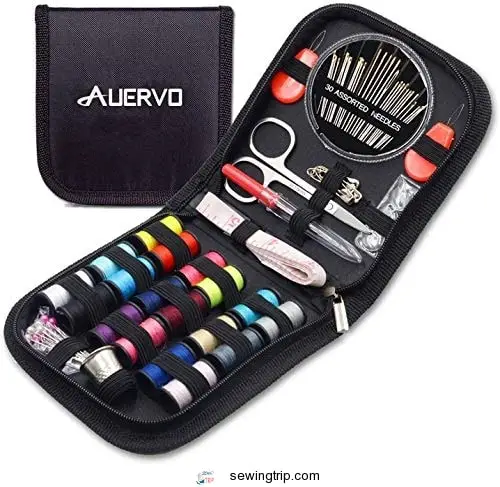 Mini Travel Sewing Kit, AUERVO DIY Premium Sewing Supplies,Basic Sewing kit for...