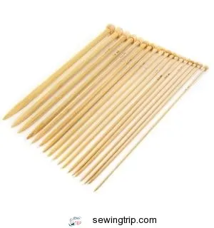 LIHAO 36 PCS Bamboo Knitting Needles Set