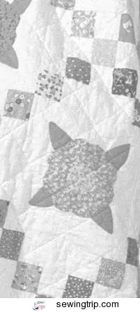 Quilt shown is Quiltsmart “Blossom” pattern