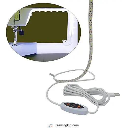 Madam Sew Sew Bright Sewing Machine LED Lighting Strip Dimmable Self-Adhesive USB Sewing Machine...
