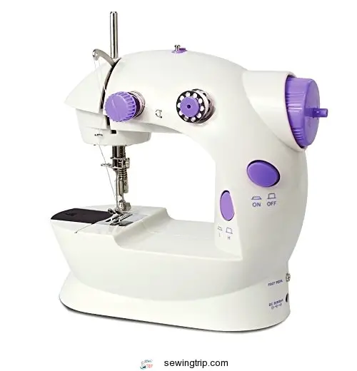 Imax FHSM-202 Mini 2-Speed Sewing Machine With Foot Pedal, Purple, 9.2 x 8.4 x 5.4-Inch