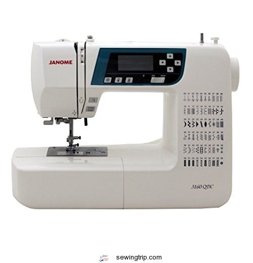 Janome 3160QDC Computerized Sewing Machine (New 2020 Tan Color) w/Hard Cover + Extension Table +...