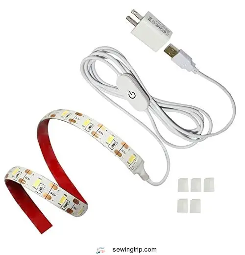 BOESVHO Sewing Machine Light LED Strip, fits all Sewing Machine, with Touch Dimmer and USB Power,...