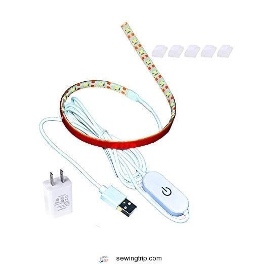 Led Sewing Machine Light Set,15 inch Working Lighting Strip Kit + 5ft Cord with Touch Dimmer and USB...