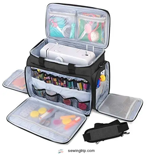 Luxja Sewing Machine Carrying Bag with Removable Padding Pad, Travel Case for Sewing Machine and...