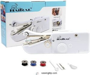 9 Best Handheld Sewing Machines Reviewed (2025 Buyer's Guide) 2 HAITRAL Handheld Sewing Machine Portable B07JG4RYC3
