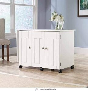 Best Sewing Cabinets for Home Sewing Station - Compact to Premium Options 2 Soft White Sauder Sewing and