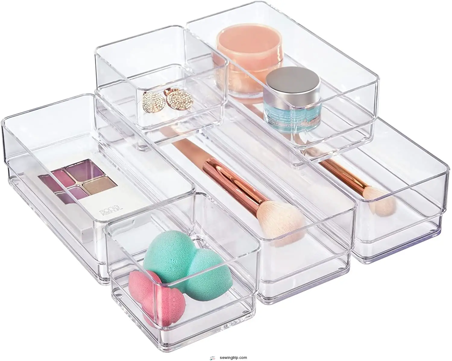 STORi SimpleSort 6-Piece Stackable Clear