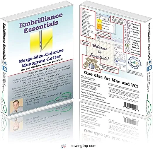 Embrilliance Essentials, Embroidery Software for