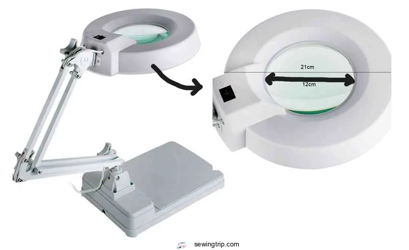 magnifying lamp for sewing