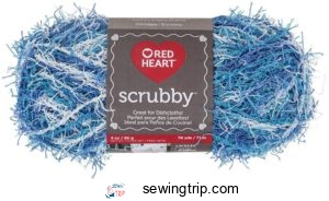 red heart scrubby