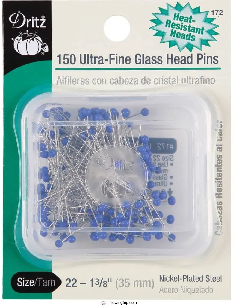 Dritz 172 Glass Head Pins,