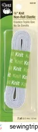 Dritz Knit Non-Roll Elastic 3/8
