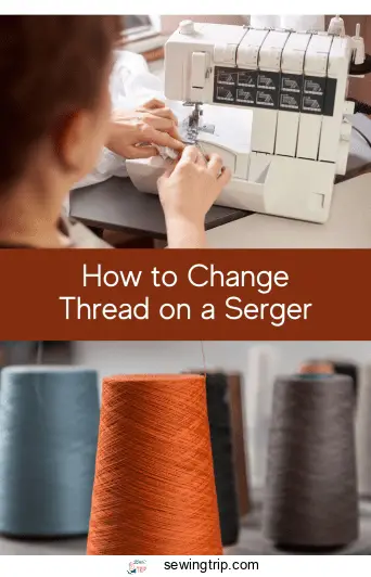 how to change thread on a serger in 3 min or less 1