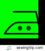 medium heat ironing symbol