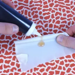 how to get fabric glue off fabric