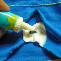 how to get fabric glue out of clothes