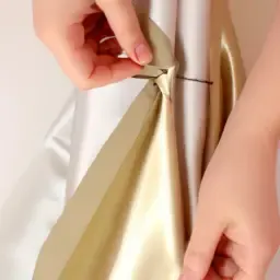 how to hem a satin dress