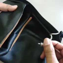 how to sew pocket into bag