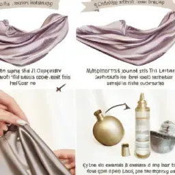 Using a Hand Press to Get Wrinkles Out of Satin Dress