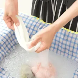 Preparing the Chiffon Fabric for Washing