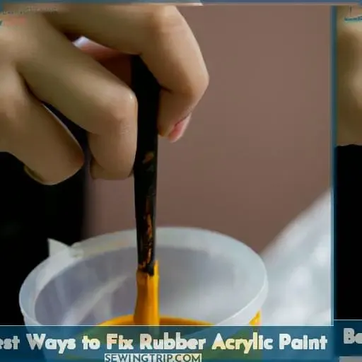 Best Ways to Fix Rubber Acrylic Paint