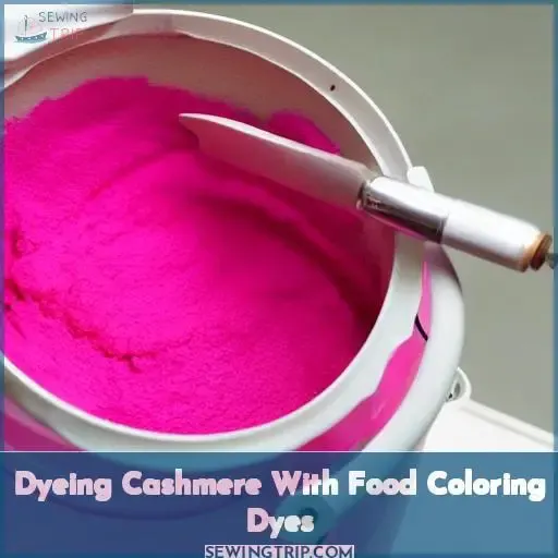 Dyeing Cashmere With Food Coloring Dyes