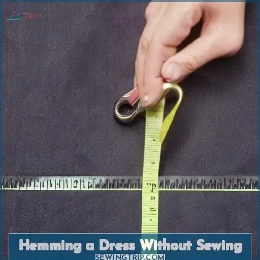 Hemming a Dress Without Sewing