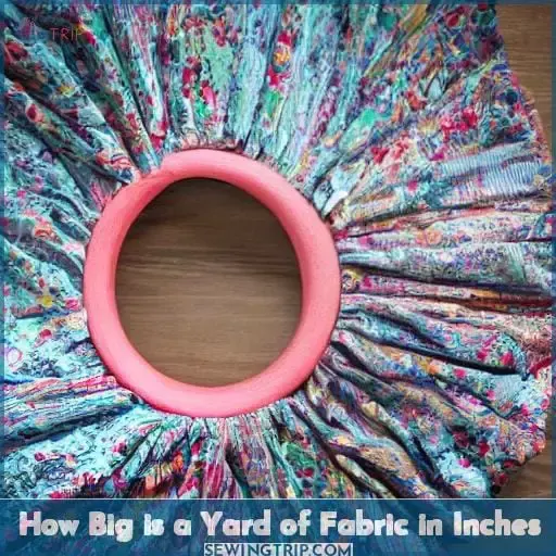 how big is a yard of fabric in inches