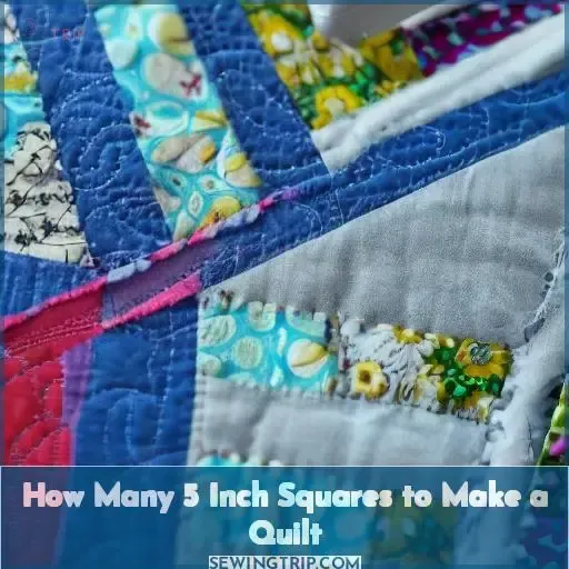 how many 5 inch squares to make a quilt
