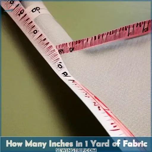 how many inches in 1 yard of fabric