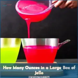 how many ounces in a large box of jello