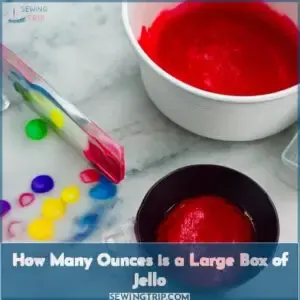 how many ounces is a large box of jello