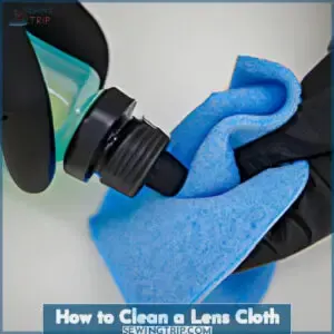 how to clean a lens cloth
