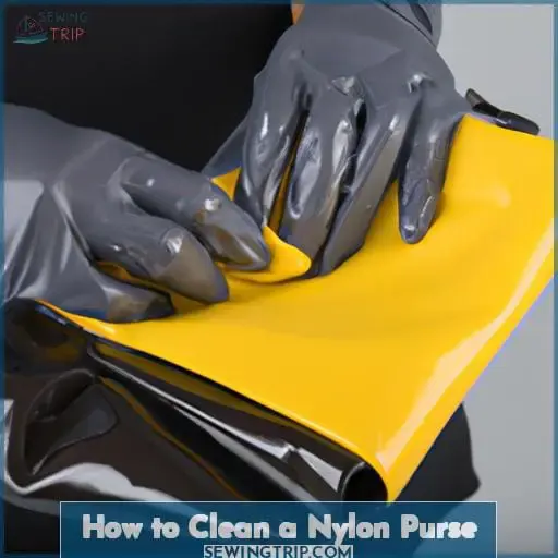 how to clean a nylon purse