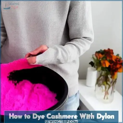 how to dye cashmere with dylon
