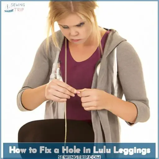 how to fix a hole in lulu leggings
