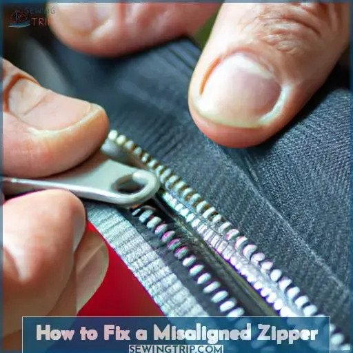 how to fix a misaligned zipper