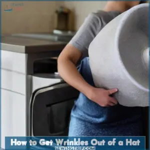 how to get wrinkles out of a hat