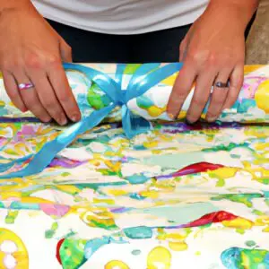 how to gift wrap a comforter set