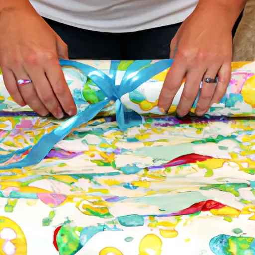 how to gift wrap a comforter set